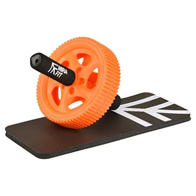 Image of Mirafit Power Ab Roller and Knee Pad Orange