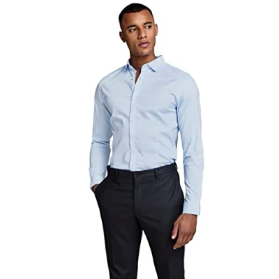 Image of Jack &amp; Jones Premium Formal shirt, Men&#039;s, Size: Medium, Light blue