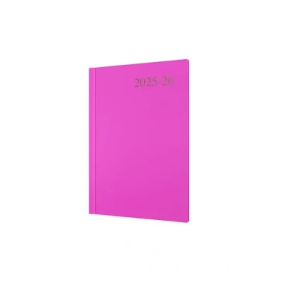 Image of Collins &#039;Essentials&#039; 12 Month Mid/Academic Year Planner, July 2025 2026 Week to View Appointments Diary, A5 Hard Cover, Pink