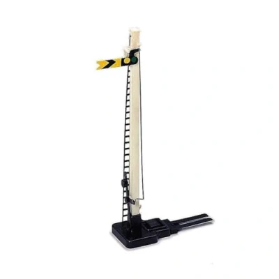 Image of Hornby R172 OO Gauge Single Distant Signal Model Railway Accessories, Miniature Diorama Scenery for Train Sets Lifelike Manual Scale 1:76