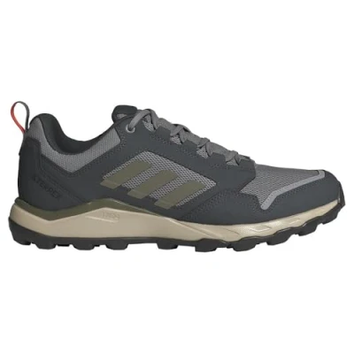 Image of adidas Men&#039;s Tracerocker 2.0 Trail Running Shoes, Solid Grey/Olive strata/Carbon, 5.5 UK