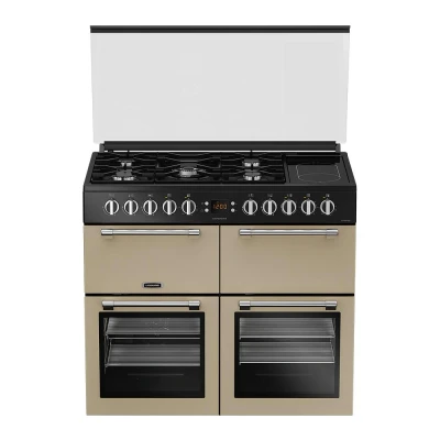 Image of LEISURE Chefmaster CC100F521C 100 cm Dual Fuel Range Cooker Cream &amp; Black,