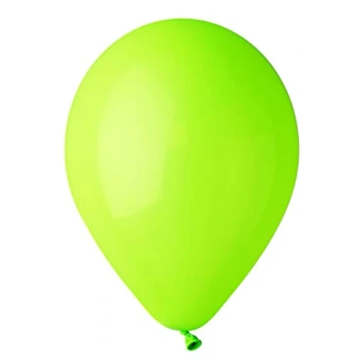 Image of Pack 100 balloons in natural latex Premium Quality G120 (Ø 33cm / 13&quot;), light green