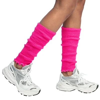 Image of Boland 01755 Leg Warmers for Adults Pink One Size