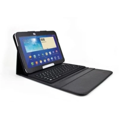 Image of L&amp;C® Bluetooth Keyboard Case For Samsung Galaxy 10.1 Inch Tab 3 Tablet Flip Stand P5200 (Black)
