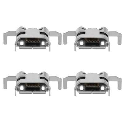 Image of OTOTEC 4pcs Controller charging port socket Compatible with Xbox One Dual Sense Replacement USB Silver