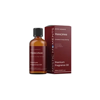 Image of Mystic Moments Frangipani Fragrance Oil 100ml Perfect for Soaps, Candles, Bath Bombs, Burners, Diffusers and Skin &amp; Hair Care Items