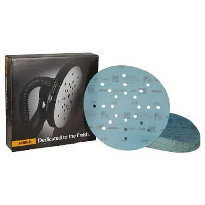 Image of Mirka Galaxy Sanding Paper 225 mm Hook &amp; loop Grit 240 / for Long Neck Sanders 25 Discs