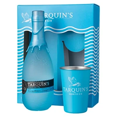 Image of Tarquin&#039;s Cornish Dry Gin and Metal Cup Gift Set, 70 cl