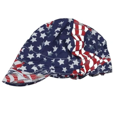 Image of RIVERWELD Welding Cap Pure Cotton Mesh Inside Liner for Welders Match Helmet American Eagle Colour Work Safety Equipment Gear Head Protection