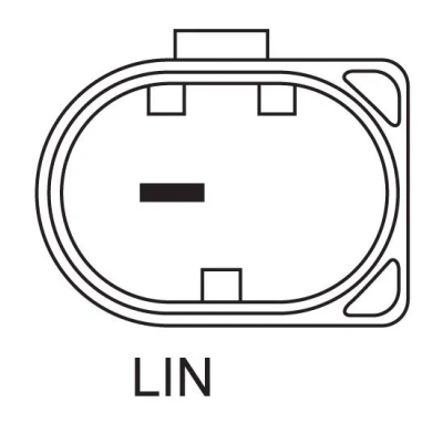 Image of 03L903023J Generator BOSCH 0 986 083 910 14V 110A B+(M8),LIN 2 PL181 1pin excl. vacuum pump 49mm VOLKSWAGEN: Golf 7, Tiguan II, 7 Variant