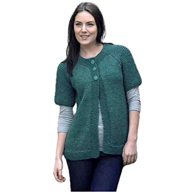 Image of King Cole 4038 Knitting Pattern Cardigan and Sweater to Knit in Chunky Tweed