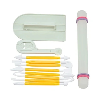 Image of Cozyswan Cake Decration Tool Set Fondant Cutter Sugarcraft Icing Decorating Flower Modelling Tools
