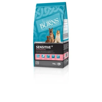 Image of Burns Pet Sensitive Complete Dry Adult and Senior Dog Food Duck Brown Rice, 15 kg