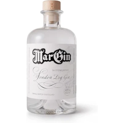 Image of MarGin London Premium Dry Gin Small Batch Distilled 50cl, 44% ABV Gift for any Connoisseurs