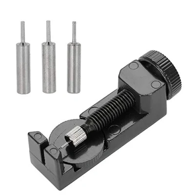 Image of Watch Link Remover, Professional Adjuster Repair Metal Bracelet Strap Pins Removal, Portable Links Device, Band Pin Tools(Black)