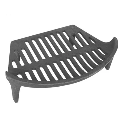 Image of Heavy Duty Conventional Large Cast Iron Sturdy Fireplace Accessory Fire Coal Log Grate, Metal Black for 14 Inch GRA02