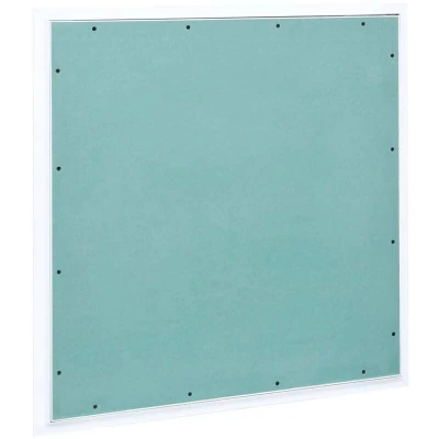 Image of vidaXL Access Panel with Aluminium Frame &amp; Green Plasterboard Handle less Door and Spring Latches, Perfect for Wall Ceiling Inspections, Large Sizes