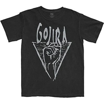 Image of Gojira T Shirt Power Glove Band Logo Official Mens Black L