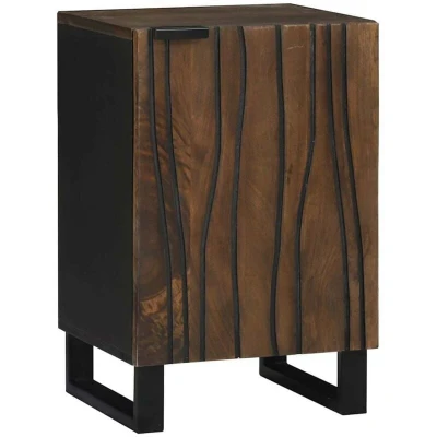 Image of vidaXL Bathroom Cabinet 38x33.5x58 cm Solid Mango Wood