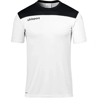 Image of uhlsport Men&#039;s Offense 23 Poly Shirt T Shirt, Noir/Anthracite/Blanc, L