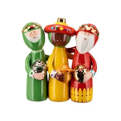Image of Alessi Christmas Figures Happy Eternity Baby Re Magi AGJ01/4 by Massimo Giacon &amp; Marcello Jori