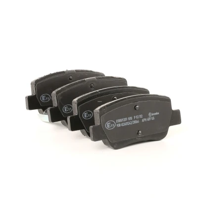 Image of 0446605040, 0446605041, 0446605042, 0446605043, 04466YZZE5 Brake pad set BREMBO P 83 112 with acoustic wear warning accessories