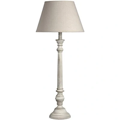 Image of Hill 1975 Leptis Magna Table Lamp, Wood,Linen, Mixed, 30 x 60cm