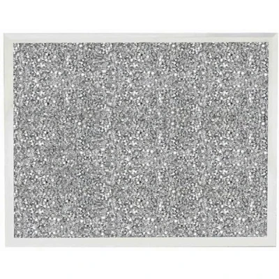 Image of Multi Crystal Placemats For Adults Silver 27 cm x 21