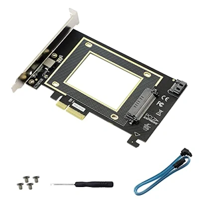 Image of U.2 to PCIE Expansion Card，SFF 8639 3.0 X4 Riser Card,PCI E SATA Adapter,For 2.5&quot;U.2 NVME SSD And 2.5&quot; SSD.