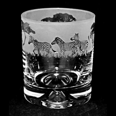 Image of Animo Glass Zebra Whisky Tumbler