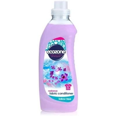 Image of Ecozone Concentrated Radiance Fabric Conditioner, Tallow Free, Gentle Fresh Fragrance, Clothing Softener for Washing Machine Cleaning, Natural Vegan Eco Friendly Plant Based Liquid (1 Litre/37 Washes)