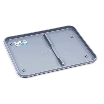 Image of Wham Casa Dish Drainer Tray Rack, Silver, 10 x cm