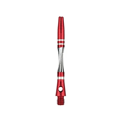 Image of Unicorn Twist Dart Shafts Aluminium Medium 44.8 mm Red 3 Stems