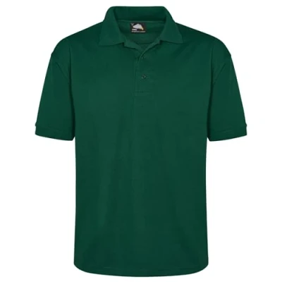 Image of ORN Polo Shirt for Men Adult Short Sleeve Workwear UK Casual Smart Tops Men, Professional Work Wear 1150 Eagle Bottle Green Medium