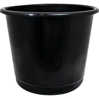 Image of Offis Plastic Black Waste Bin 14 Litre