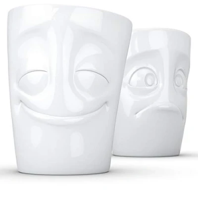 Image of Fiftyeight Cup Set #2 Amused and Perplexed White