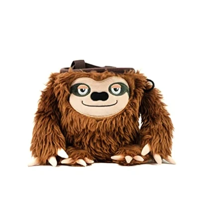 Image of YY Vertical Sloth rock climbing chalk bag, perfect for both adults and kids, bag bouldering, Cute chalkbag mountain lovers, pouch