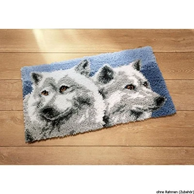 Image of Vervaco Wolves Latch Hook Kit, Multi Colour