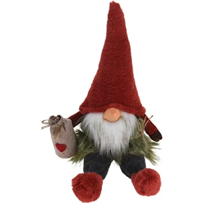 Image of Muddy Hands Christmas Sitting Gnome Decoration Xmas Gonk Dwarf Elf Santa Claus Plush Toy Doll Festive Ornament