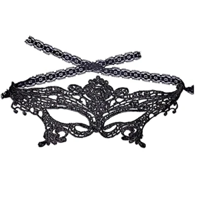 Image of Danlai Masquerade Costume Mask Half Face Lace Masks Queen Party Eye Gauze Halloween Fancy Dress