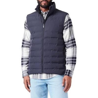 Image of Selected Homme Slhbarry Quilted Gilet NOOS Waistcoat, Men&#039;s, Size: Small, Sky captain