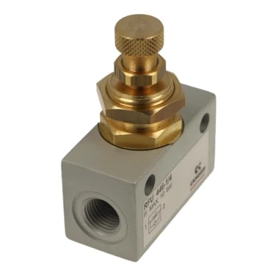 Image of Camozzi RFU 446 1/4 Inline Flow Control Valve, Unidirectional, 1/4&quot;