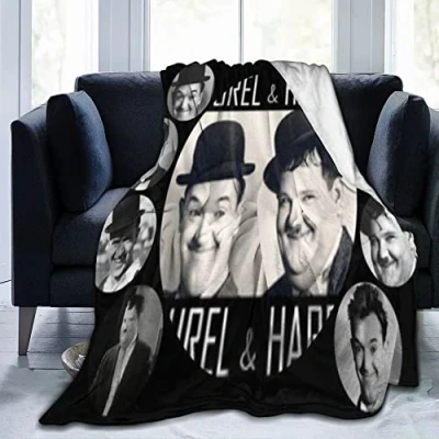Image of Ultra Soft Fluffy for Laurel and Hardy Blanket Home Decor Throw Gift Adults/Kids60&quot;x50&quot;