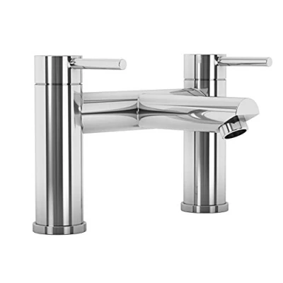 Image of Aqualisa CB.DBF.19 Deck Mounted Bath Filler Taps Bathroom, Chrome