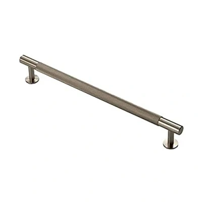 Image of Carlisle Brass FTD700 Knurled Cupboard Pull Handle, Satin Nickel, 224mm