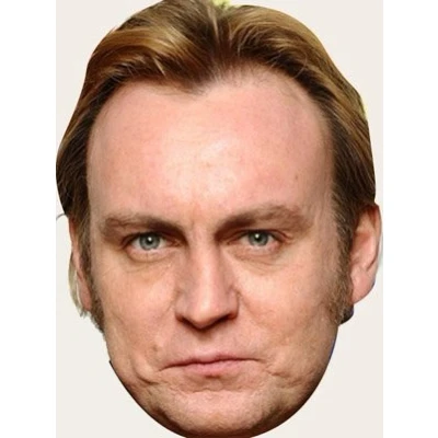 Image of FoxyPrinting Gene Hunt Philip Glenister Celebrity Cardboard Party Face Mask Fancy Dress