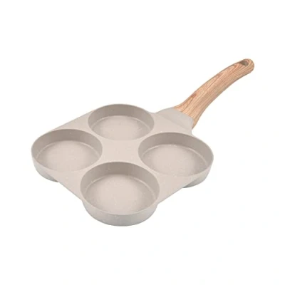 Image of TYREE Egg Pan Omelette Pan, 4 Cup Nonstick Frying Cooker Skillet for Breakfast Pancake, Plett, Crepe