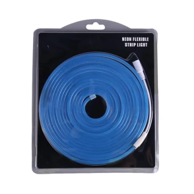 Image of JANDEI Flexible Neon Led Light Strip 12V, 5M 6x12mm 120 LEDs/Meters. Cut Every 2.5cm. Indoor and Outdoor Decoration, Perfect for Home, Business, Signs... (Blue)