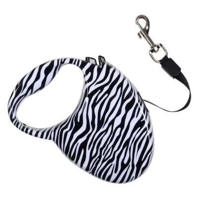 Image of 3m Zebra Pet Lead Auto Retractable Extendable Dog Puppy Training Leash Max 30kg